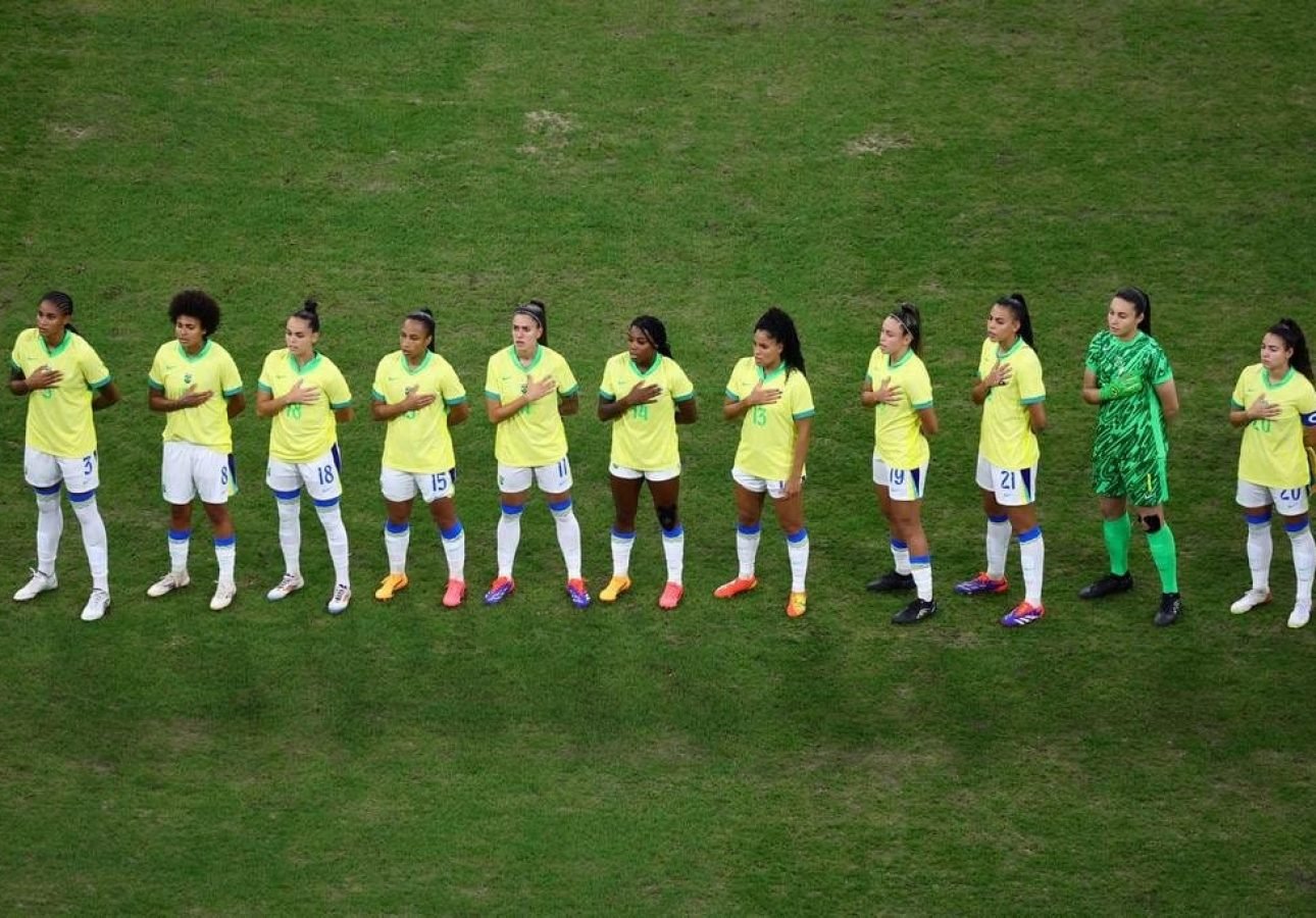 Brasil entrou em campo em Marselha.

Clement Mahoudeau / AFP