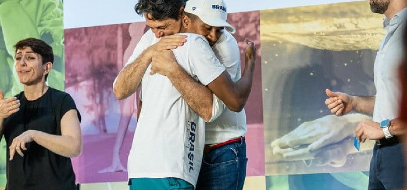 Secretário Danrlei e o governador Eduardo Leite no evento de entrega dos cartões do Bola-Atleta
Chico Santana. / Divulgação SEL