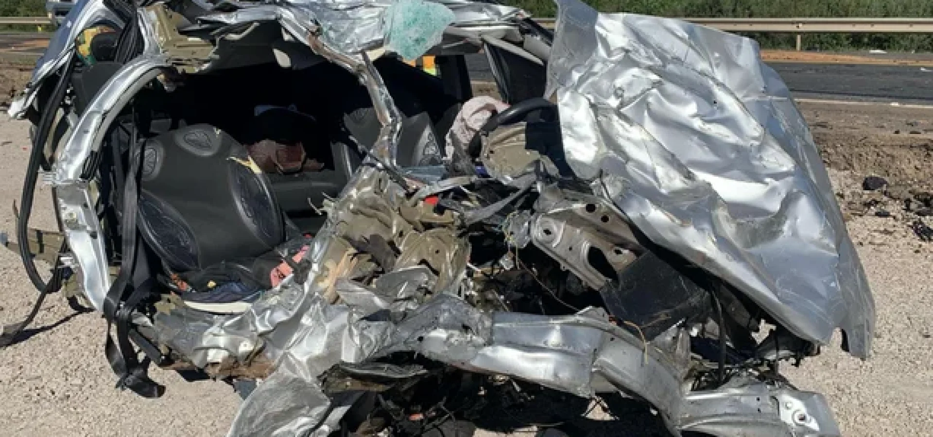 Veículo ficou completamente destruído.
Gabriel Quadros / Agencia RBS