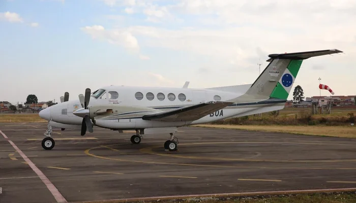 Governo do Paraná enviou aeronave.
Porthus Junior / Agencia RBS