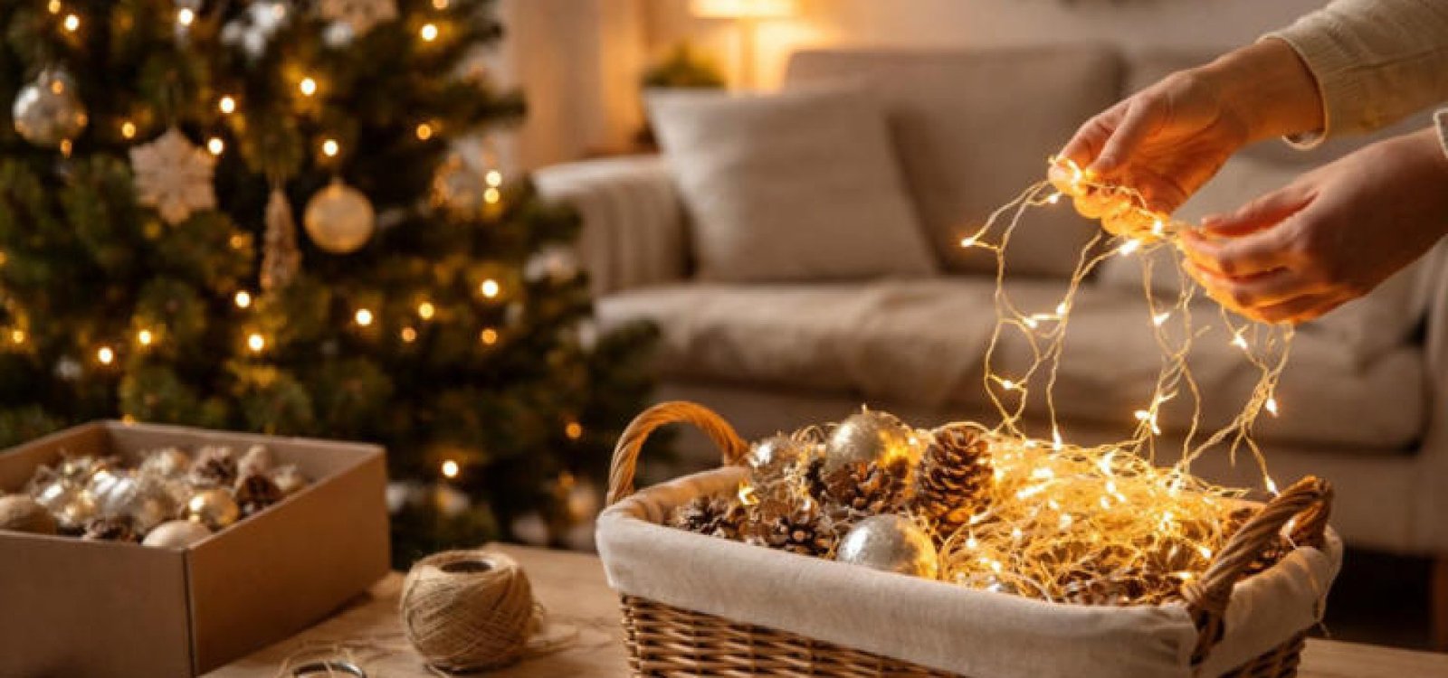 Qual é o momento certo para retirar as luzes de Natal? Imagem/IA