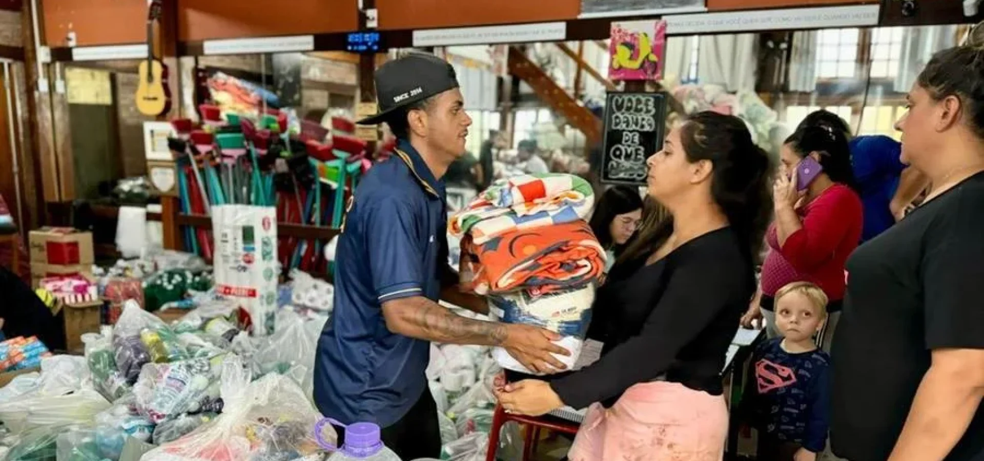 Com nível de rios baixando, 1,8 mil pessoas deixam abrigos no Rio Grande do Sul em 24h | Foto: Magda Rabie / Prefeitura de Taquara / CP