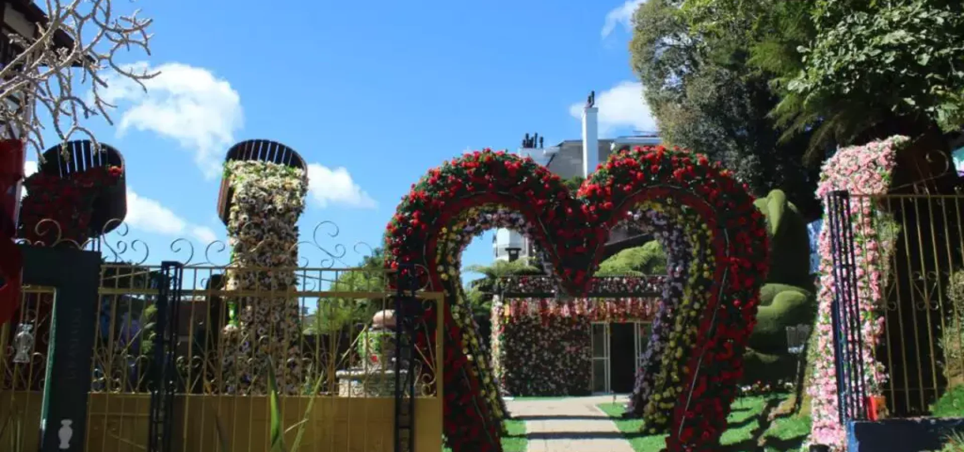 Entrada do Hortênsias Garden em Gramado.