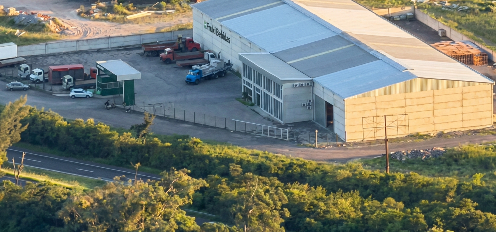 Imagem aérea CD Osório Fruki Bebidas.