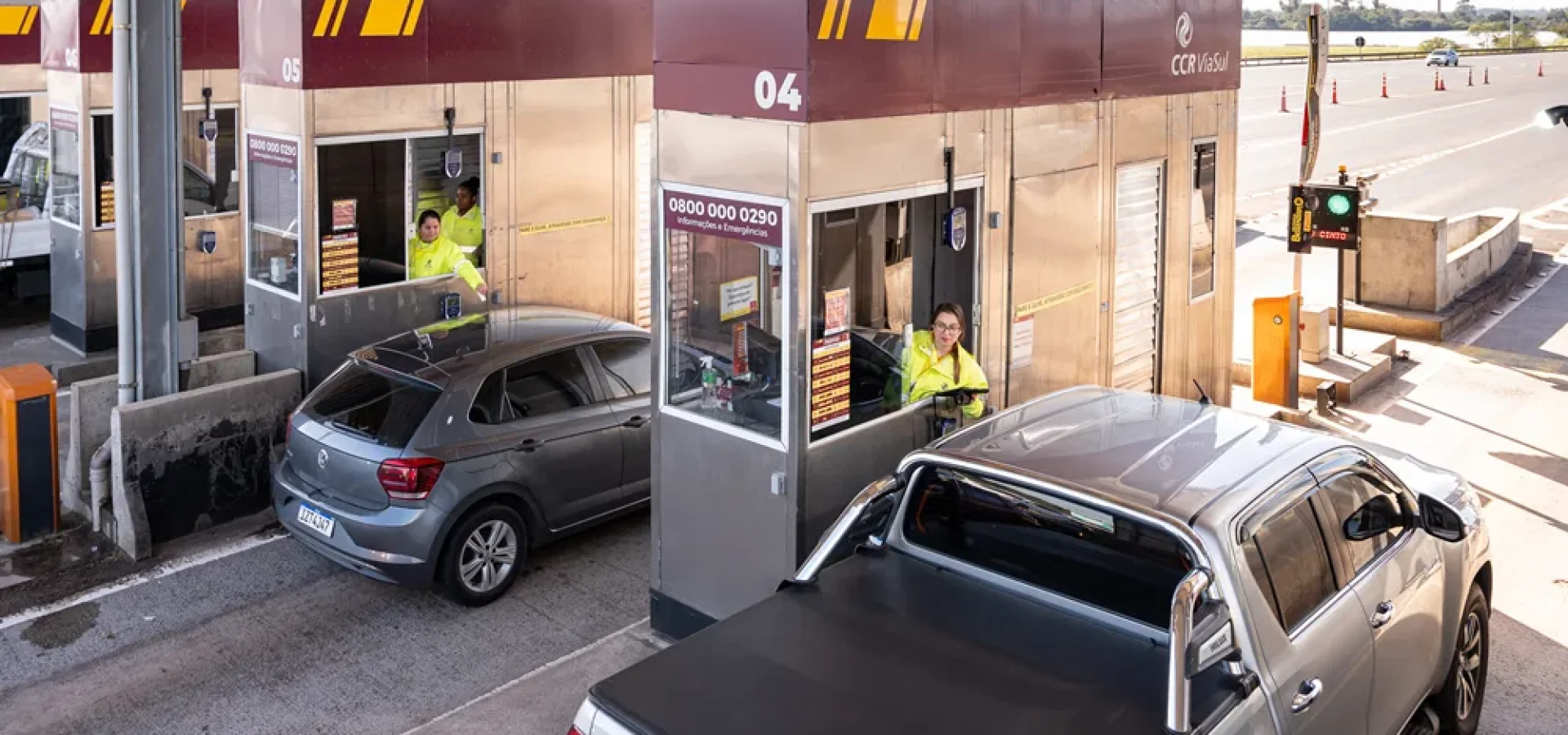 Operação dos pedágios da CCR Via Sul. Crédito: Fabiano Panizzi / CCR ViaSul