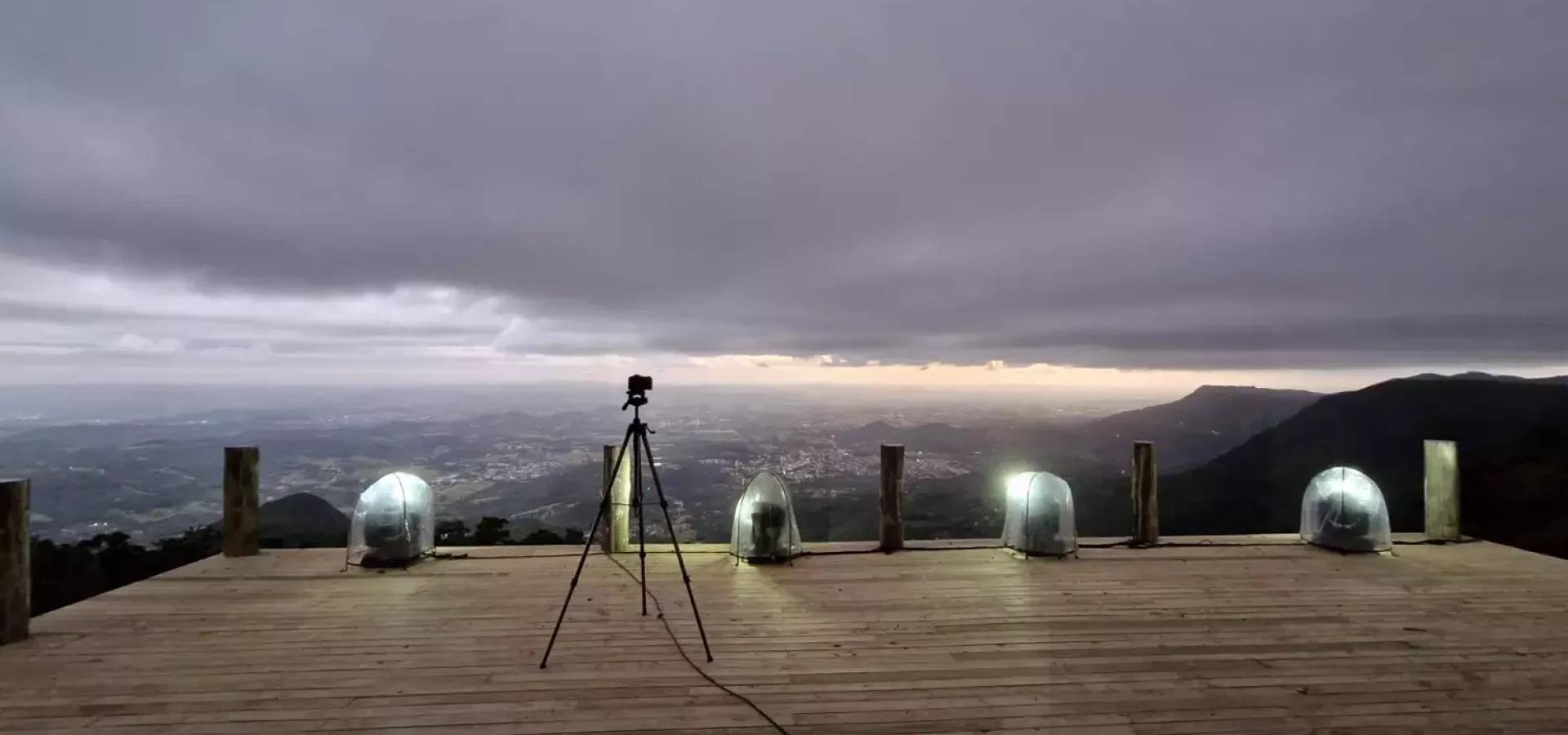Na divisa entre Gramado e Igrejinha, na Serra Grande, o Paradouro das Nuvens tem vista impactante de três regiões. (Foto: Divulgação)
