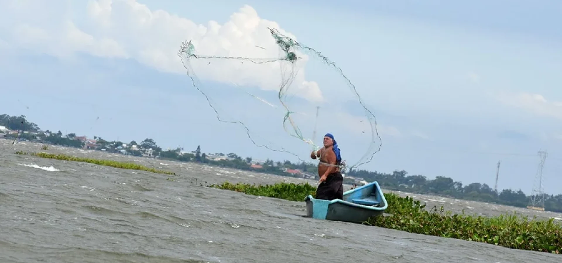 Pescador-na-lagoa