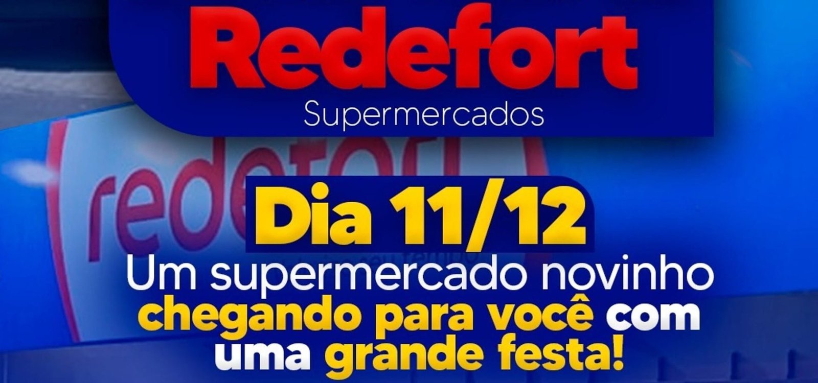 Super Carboni agora é Zona Norte Redefort, um supermercado NOVINHO chegando pra vocês!