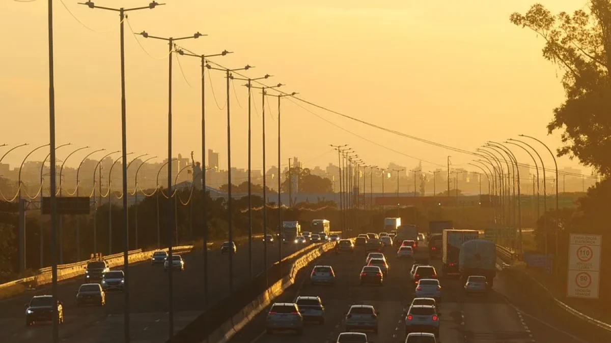 Chegada a Porto Alegre registra fluxo intenso no fim da tarde.
Foto : Fabiano do Amaral