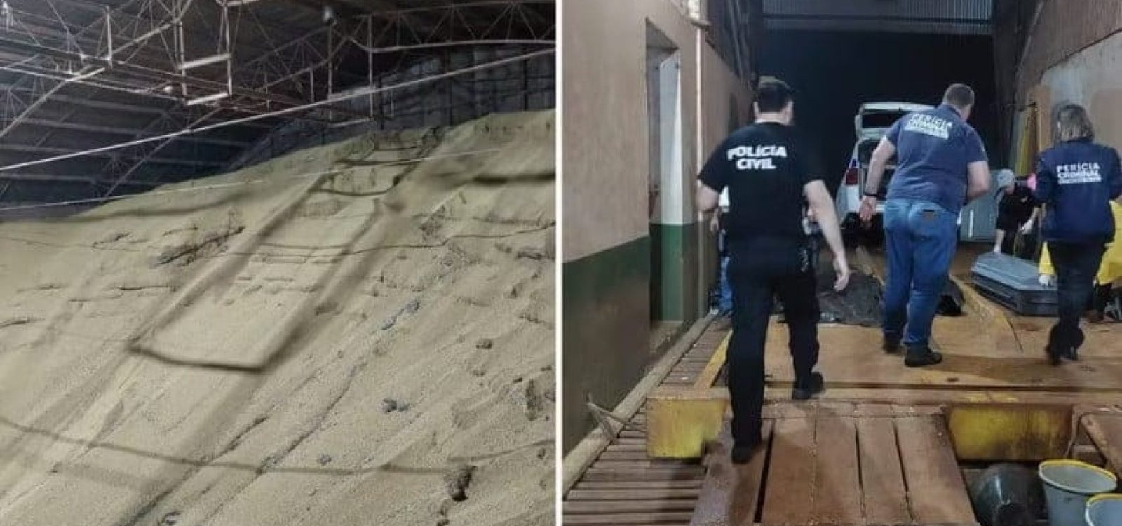 Acidente em silo matou dois trabalhadores no RS — Foto: Divulgação/Polícia Civil