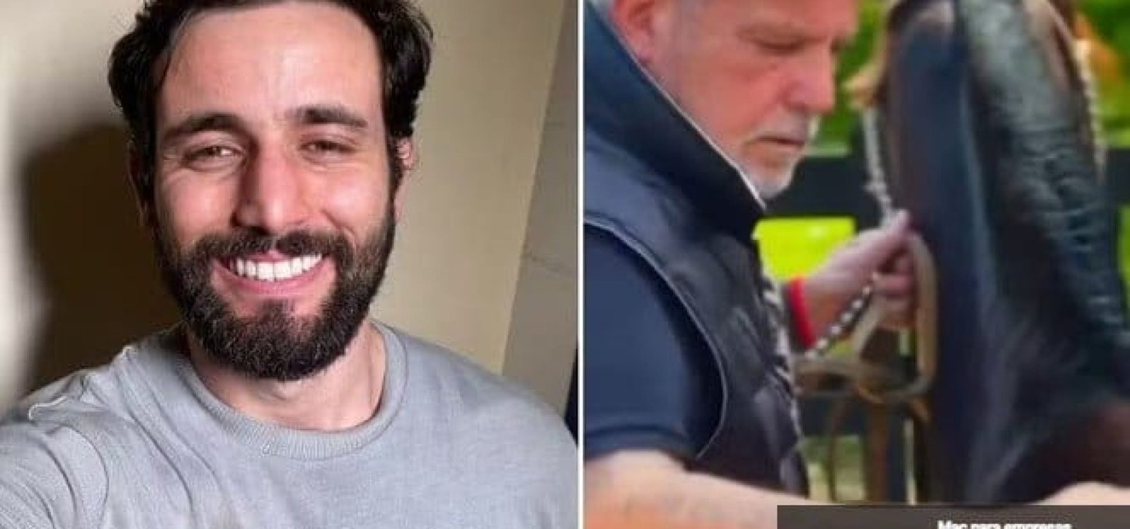 Matteus ganha cavalos de Jayme Monjardim — Foto: Reprodução/Instagram