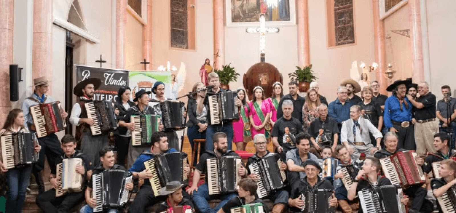 Festival de Gaiteiros em Nova Bréscia — Foto: Divulgação