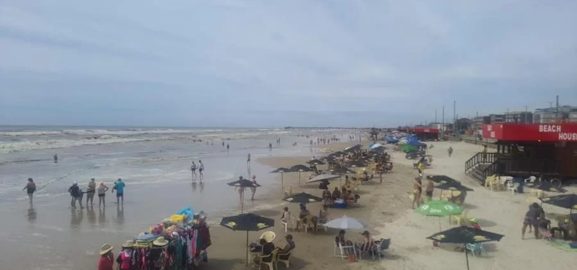 Nuvens, pouco vento e mar perigoso em Tramandaí | Foto: Corpo de Bombeiros Militares do Rio Grande do Sul/Divulgação/CP