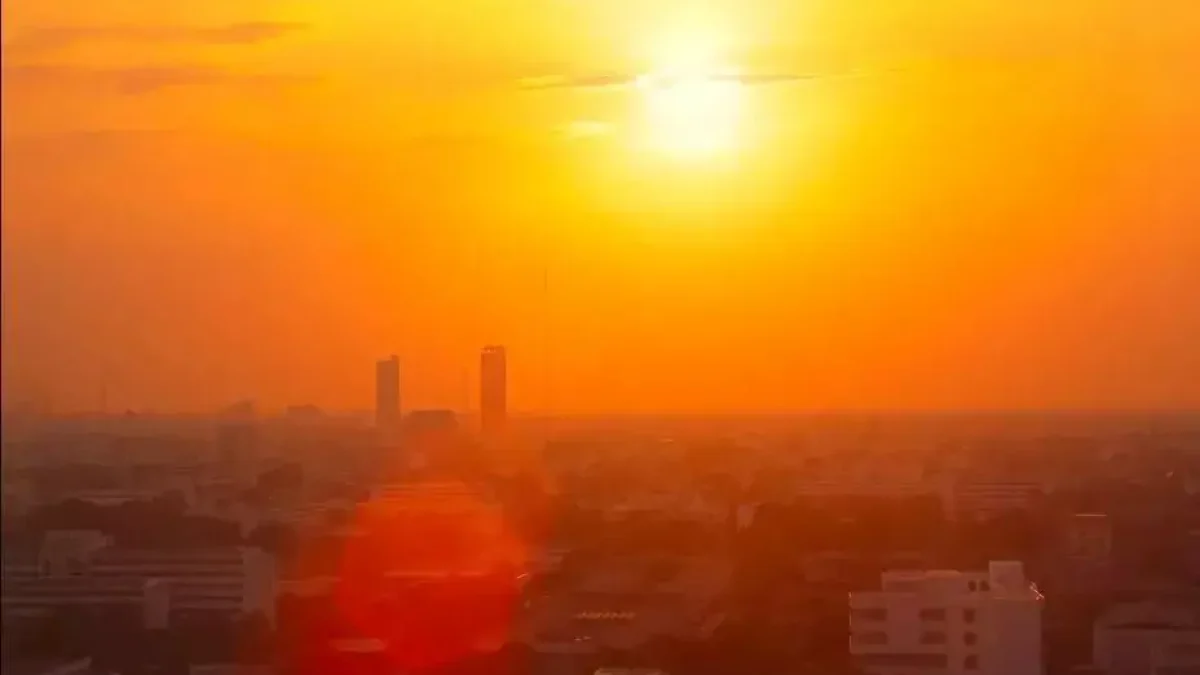 A onda de calor que atinge grande parte do estado do Rio Grande do Sul deve persistir, pelo menos, até a próxima segunda-feira (10), às 20h. (Foto: Inmet)