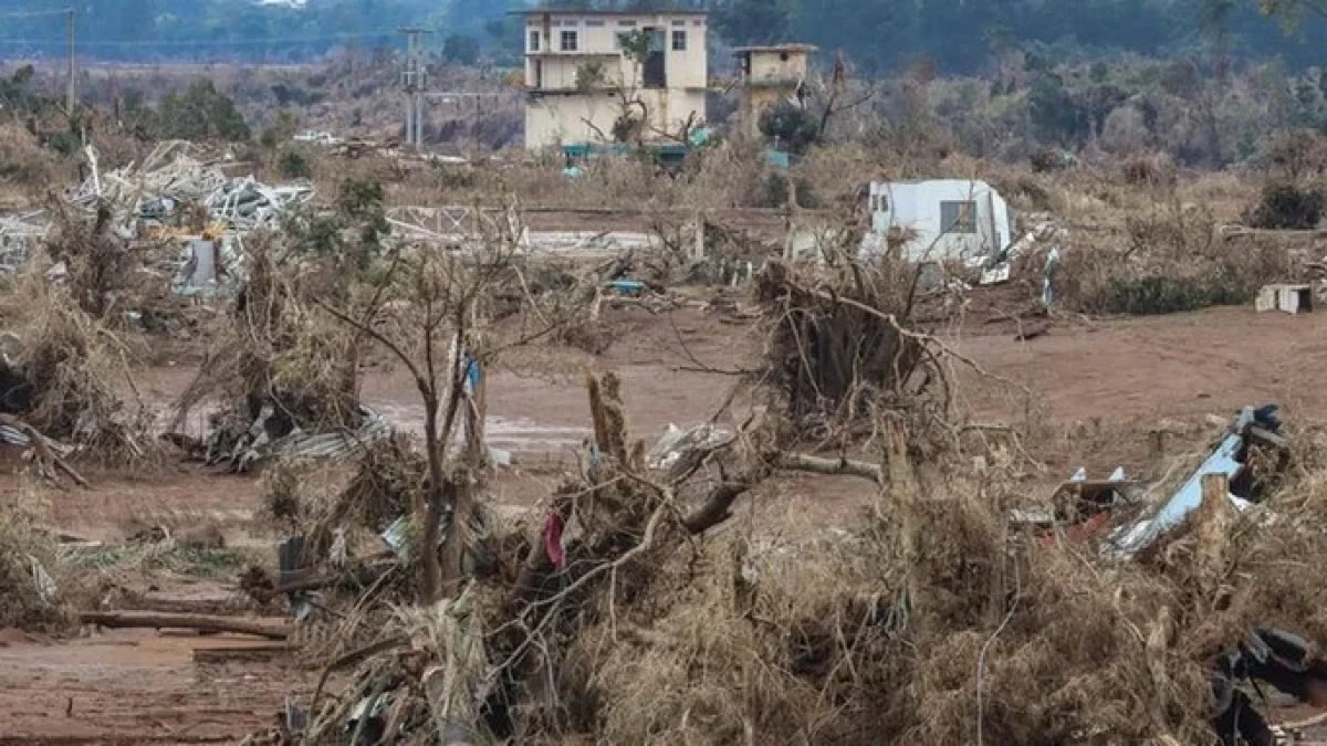 O rio Taquari subiu 24 metros nos últimos dias causando destruição na Cidades de Lajeado. | Foto: Rafa Neddermeyer / Agência Brasil