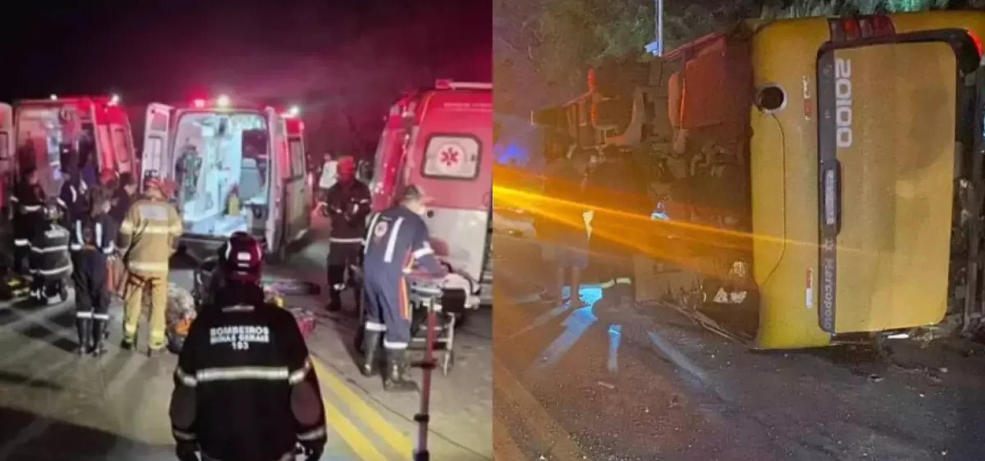 Cinco pessoas não resistiram aos ferimentos. Outras nove ficaram gravemente feridas, com fraturas e escoriações, e foram encaminhadas a unidades de saúde da região. Cerca de 34 passageiros tiveram ferimentos leves ou saíram ilesos.