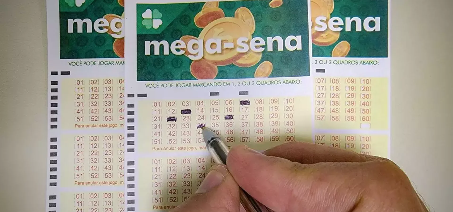 Os números sorteados foram: 10, 24, 33, 35, 41. e 46. (Foto: Agência Brasil)