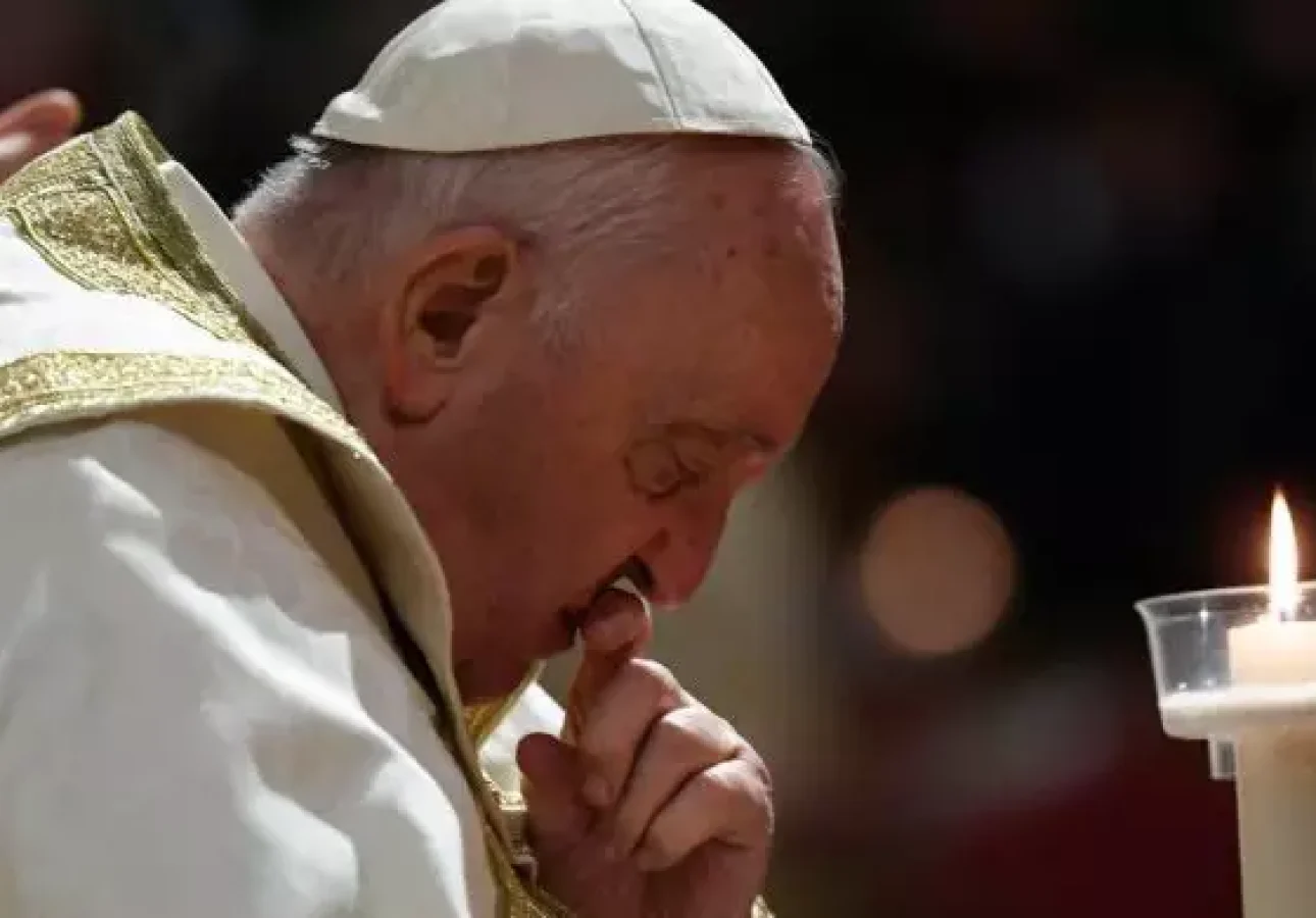 Papa Francisco está internado no hospital Gemelli, em Roma, desde 14 de fevereiro.

Foto: Reprodução