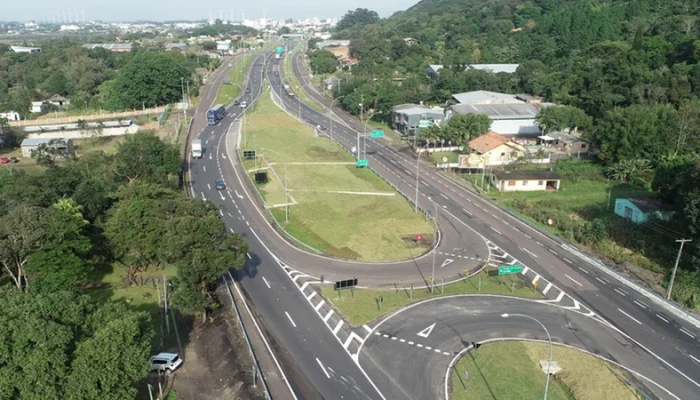 Um dos retornos finalizados pela CCR ViaSul na BR 101 está localizado no km 84 da rodovia, em Osório. | Foto: CCR ViaSul/Divulgação/CP
